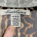 Kenneth Cole  Women's Animal Print Mobwife Sleeveless Top - Size Medium - Metal Photo 4