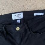 frame denim Frame Jeans Womens 27 Black Skinny Low Rise Dark Pants Distressed Denim Photo 8