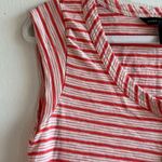 Marc by Marc Jacobs  Tank Top Red & White Striped Scoop Neck Tee Sz S EUC Photo 5