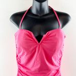 Tommy Bahama Halter Ruched V Cut One Piece Swimsuit Pink 12 Photo 6