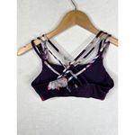 Athleta  Purple Floral Hyper Focused Activewear Bra Size- Small Photo 1