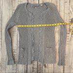 Anthropologie  Knitted and Knotted Ribbed Lace Front Cardigan. Size Small. EUC Photo 6