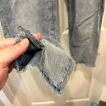 Dear John  Joyrich Comfort Skinny Distressed Cut Off Split Hem Gray Corduroy‎ 32 Photo 2
