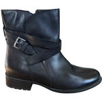 Clarks Cheshuntbe GTX black leather waterproof ankle biker boots size zip 6 1/2 Photo 0