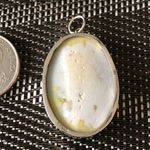 Chinese Porcelain 925 Silver Pendant Blue Photo 2