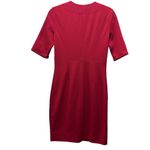 Diane Von Furstenberg  Red Short Sleeve Saturn Full Front Zip Dress 8 Photo 2