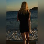 ZARA  New Black Sleeveless Draped Mini Balloon Casual Dress party Size M Photo 1