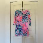 Lilly Pulitzer Marlowe Boatneck Shirt Dress in Off Tropic Print Size XS Photo 7