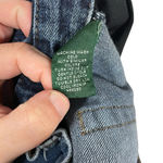 Ralph Lauren Lauren  High Rise Distressed Denim Shorts in Dark Wash Size 6 Photo 7