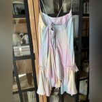 Free People  fairy mini dress satin pastel soft flutter lover ruffles  intimately Photo 2