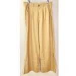 Free People NWT Linen Blend Pink Pinstripe Wide-Leg Trouser Style Pants Photo 8