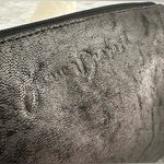 Junior Drake‎ Metallic Leather Round Pouch Cosmetic Bag Clutch Photo 7