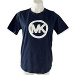 Michael Kors  Organic Cotton Tee Midnight Blue Crewneck T-Shirt, Size M New w/Tag Photo 0