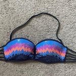 Xhilaration  strapless with add on strap black with sparkles bikini swimsuit top Photo 0