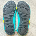 Fitkicks Shoes Womens Medium Slip On Aqua Blue Water Yoga Dance Size 10 Photo 2