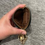 Coach X Jean Michel Basquiat Circular Coin Pouch In Signature Canvas Purse Charm Photo 7