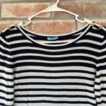 J. McLaughlin Striped Sweater Navy Blue White Women’s Small Nautical Photo 1