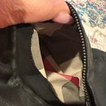 Burberry BRIT BLACK BIKER Y2K STRETCHY NOVA PRINT LINING PENCIL SKIRT 4 Photo 8