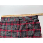 Talbots Gray Red Bonfire Plaid Wool-Blend Slim Ankle Pants Sz 20W Holiday Photo 10