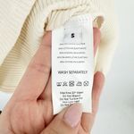 Rita Row Scoop Neck Ribbed Knit Sleeveless Sweater Tank Dress Cream Midi S Photo 6