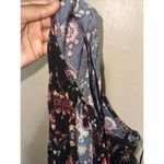 Floral Print Dress‎ Long Sleeve Black Bohemian Mini or Tunic Size 3X Photo 6