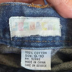 Jordache Vintage Y2K  MIDI Denim Skirt Front Slit Sz 9/10 Photo 3