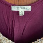 Alythea Plum Tank Top With Gold Sequin Neckline Photo 4