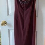 Vintage Beaded Burgundy Prom Dress Red Size 6 Photo 2