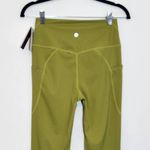 Baleaf  Chartreuse Green Cropped Leggings NWT Size Small Green Leggings Photo 4