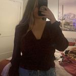 ZARA Red Animal Print Top Photo 2