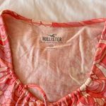 Hollister Pink Floral Tie Front Baby Tee Size XS Photo 2