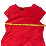 Alfani  Dress 22W Lace Plus Size Party Dress Stretch Coral Boho fruit punch Photo 9