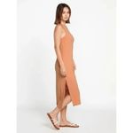 Volcom  Stonelight Clay Peach Orangey Racerback Midi Maxi Dress Med Flawed Photo 10
