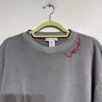 Cupcakes & Cashmere Gray Love Sweatshirt Sz M Size M Photo 3