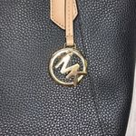 Michael Kors Womens  Kimberly Small Signature Tote Bag Black Pebbled Leather Photo 1