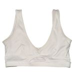 Outdoor Voices white scoop cutout bra women’s size medium Photo 0