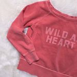 American Eagle Pink Wild At Heart Sweatshirt Photo 2