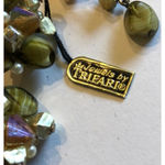 Trifari Jewels by Green & Rainbow Beaded AB Multi Strand Necklace Earrings Set Photo 5