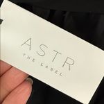 ASTR NWT  The Label Winica Black Belted Button Up Mini Shirt Dress Photo 3