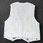 Vintage Floral Cottage Patchwork Sweater Vest Size 18/20 Holiday Country Farm White Photo 7