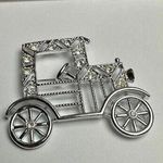 EMMONS Rhinestone Model T Retro Car Vehicle Brooch Pin Vintage Signed Silver Photo 0