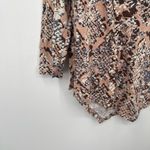 LOGO By Lori Goldstein LOGO Lori Goldstein Asymmetrical Hem‎ long Sleeve Women XS Abstract Print Top Photo 1