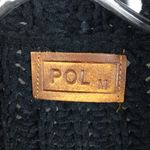 POL  Black Cozy Fuzzy Soft Oversized Open Front Knit Sweater M Photo 5