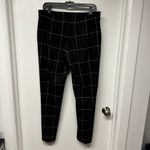 Elie Tahari  Womens Black White Windowpane Plaid Dress Work Pants Size 8 Photo 1