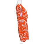Emma & Michele  Orange White Abstract Dress Size 16 Photo 2