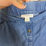 J. Jill Denim Faux Button Down Maxi Skirt Blue Size M Photo 2