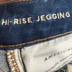 American Eagle Dark Wash Distressed High Rise Jegging- Size 2 Photo 3