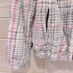 Splendid Plaid Faux Fur Bomber Jacket XS Photo 8