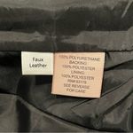 Philosophy  Black Faux Leather Moto Jacket Size 2 Photo 6