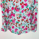 Ann Taylor Floral Strawberry Cherry Print Long Sleeve Popover Top Size Small S Photo 10